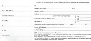 Service Certificate Booklets